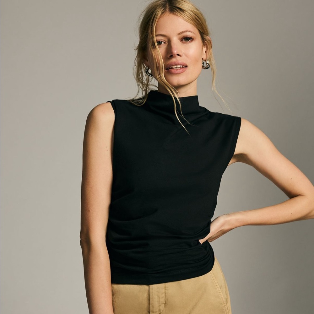 Maeve Mock-Neck Muscle Tank
